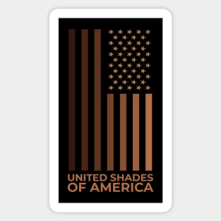 United Shades of America Melanin Black History Black Pride Sticker